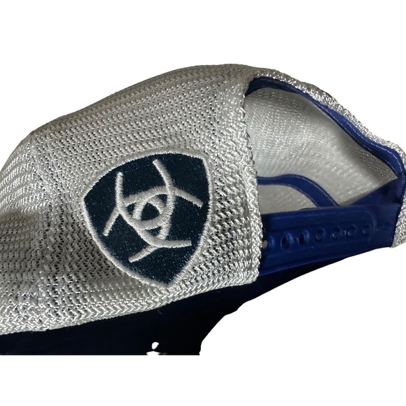 Ariat Red White & Blue Aztec Southwestern Mesh Back Trucker Snapback Hat OSFM - Picture 3 of 6